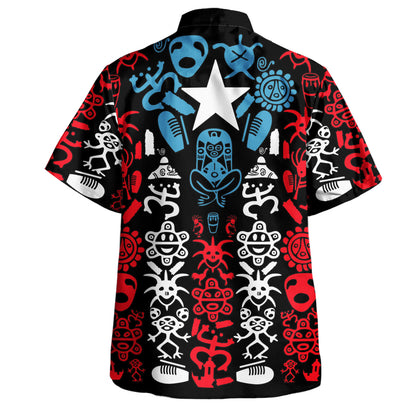 Puerto Rico Hawaiian Shirt Taino Flag