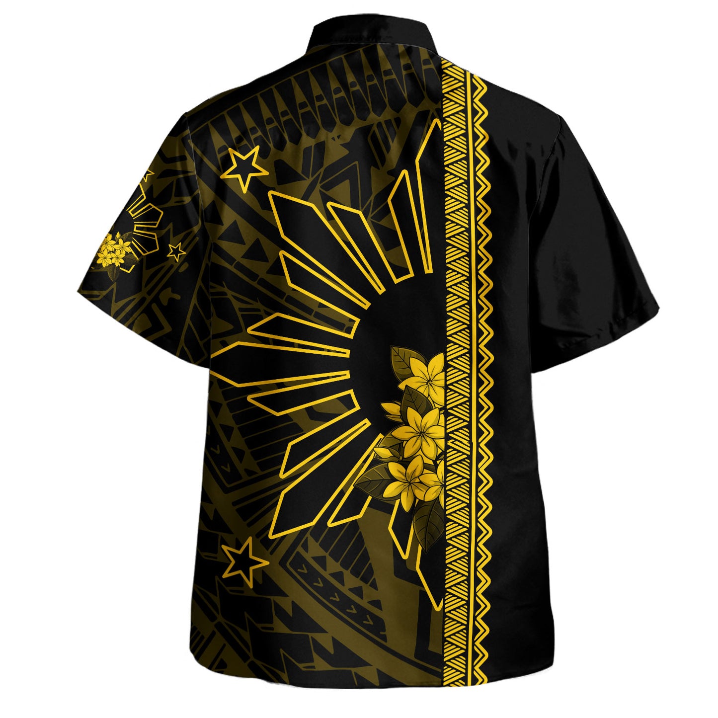 Philippines Filipinos Hawaiian Shirt Star Sunburst Floral Tribal Style