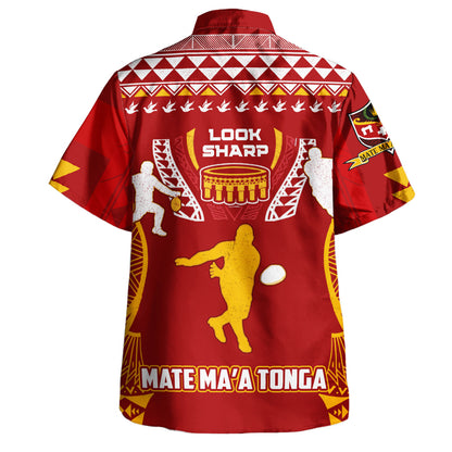 Tonga Hawaiian Shirt Mate Ma'a Tonga Rugby Pride Tapa Style