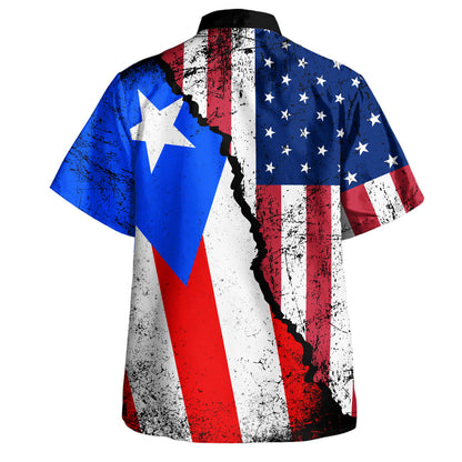 Puerto Rico Hawaiian Shirt American Unity Style