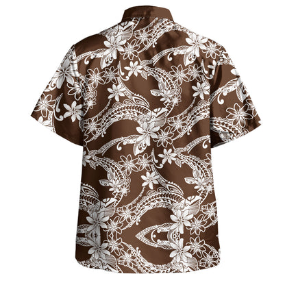 Polynesia Hawaiian Shirt Polynesian Print Fabric And Flower