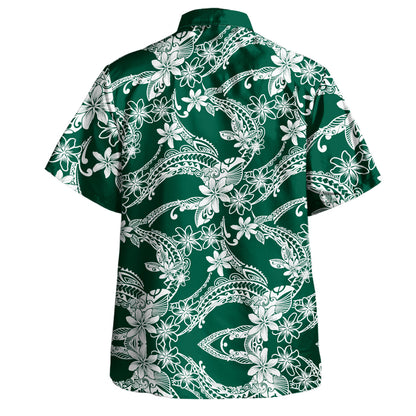 Polynesia Hawaiian Shirt Polynesian Print Fabric And Flower