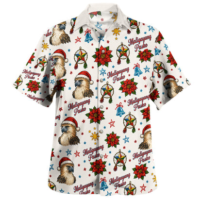 Philippines Filipinos Hawaiian Shirt Maligayang Pasko Eagle Parol Christmas