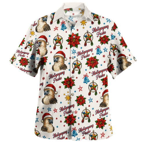 Philippines Filipinos Hawaiian Shirt Maligayang Pasko Eagle Parol Christmas