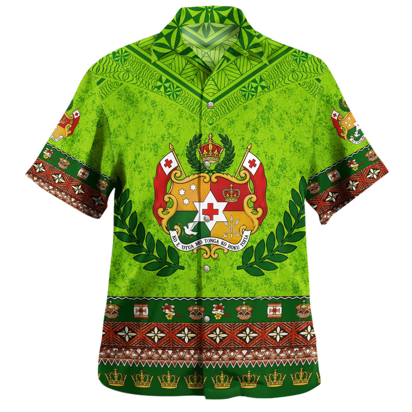 Tonga Hawaiian Shirt Royal Vintage Tonga