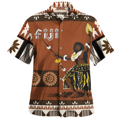 Fiji Hawaiian Shirt Bula Warrior Heritage Style
