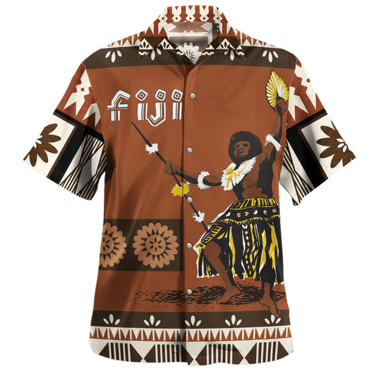 Fiji Hawaiian Shirt Bula Warrior Heritage Style