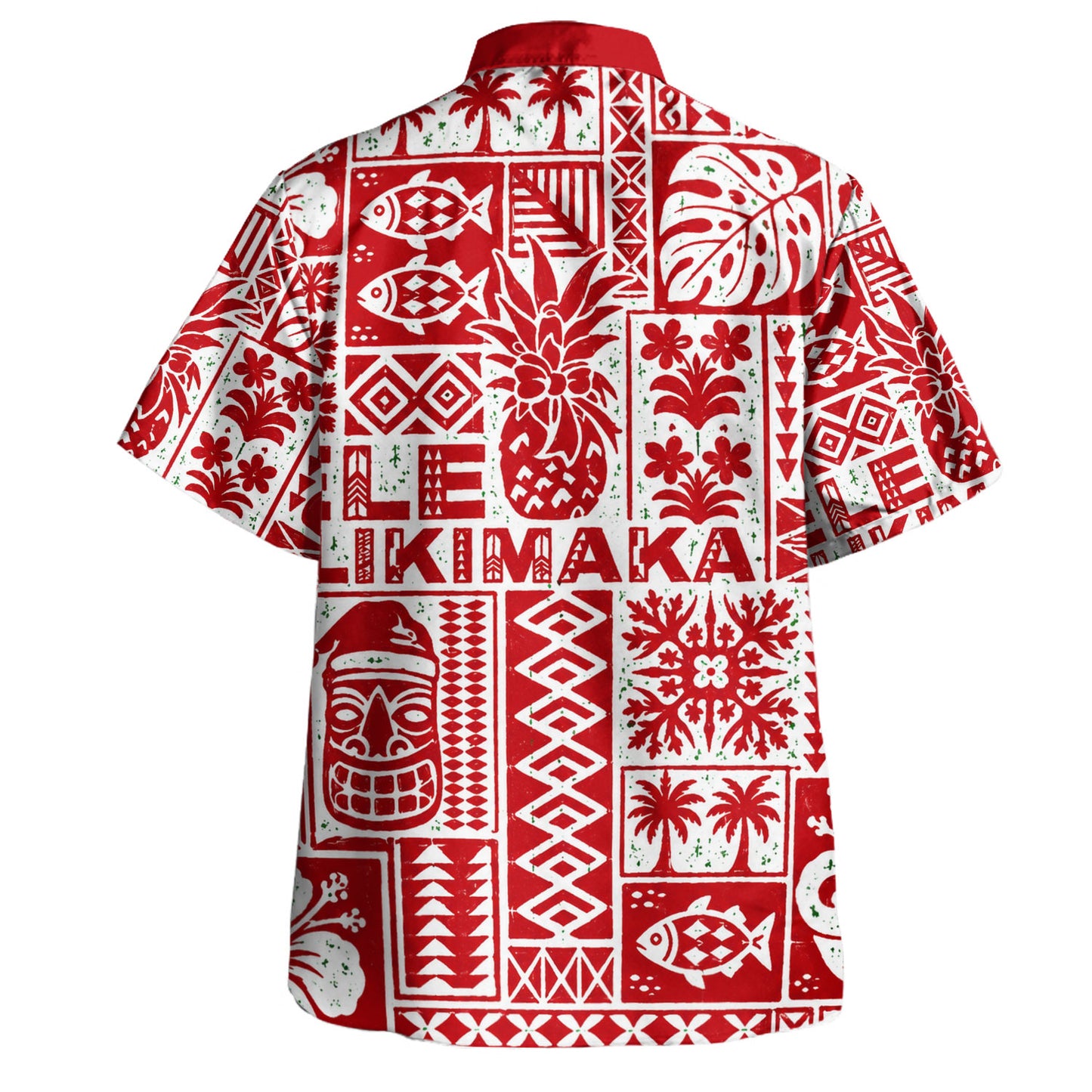 Hawaii Hawaiian Shirt Mele Kalikimaka Tiki Patchwork Christmas
