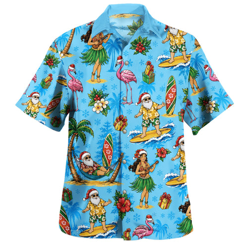 Hawaii Hawaiian Shirt Mele Kalikimaka Island Celebration Style