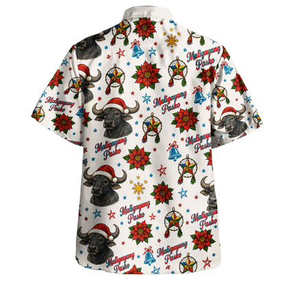Philippines Filipinos Hawaiian Shirt Maligayang Pasko Carabao Parol Christmas