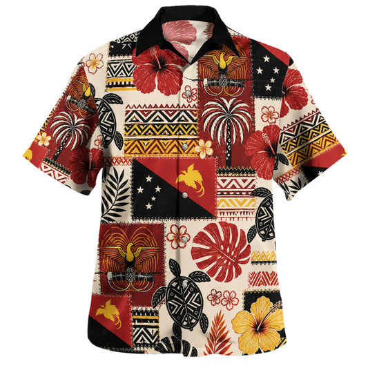 Papua New Guinea Hawaiian Shirt Patches Style