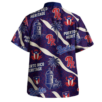 Puerto Rico Hawaiian Shirt Boricua Heritage El Morro Pride