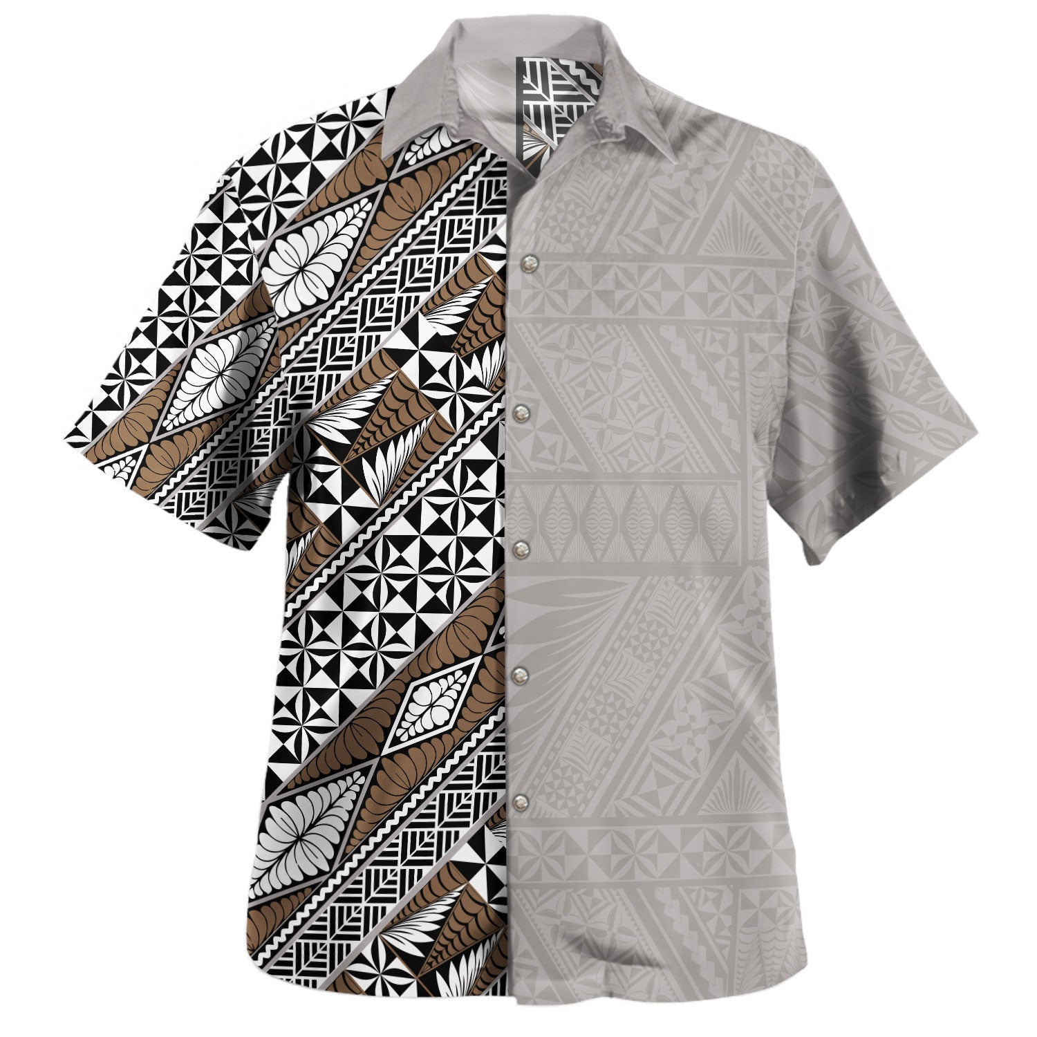 Tonga Hawaiian Shirt Ngatu Tapa Style