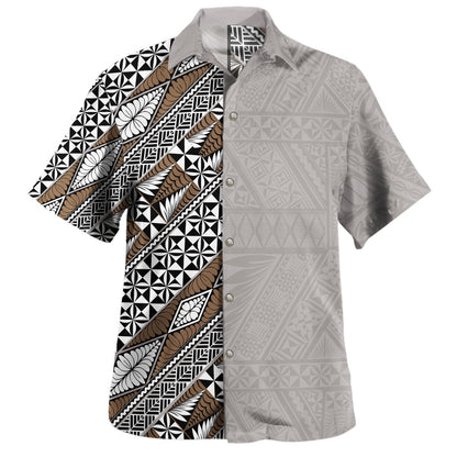 Tonga Hawaiian Shirt Ngatu Tapa Style