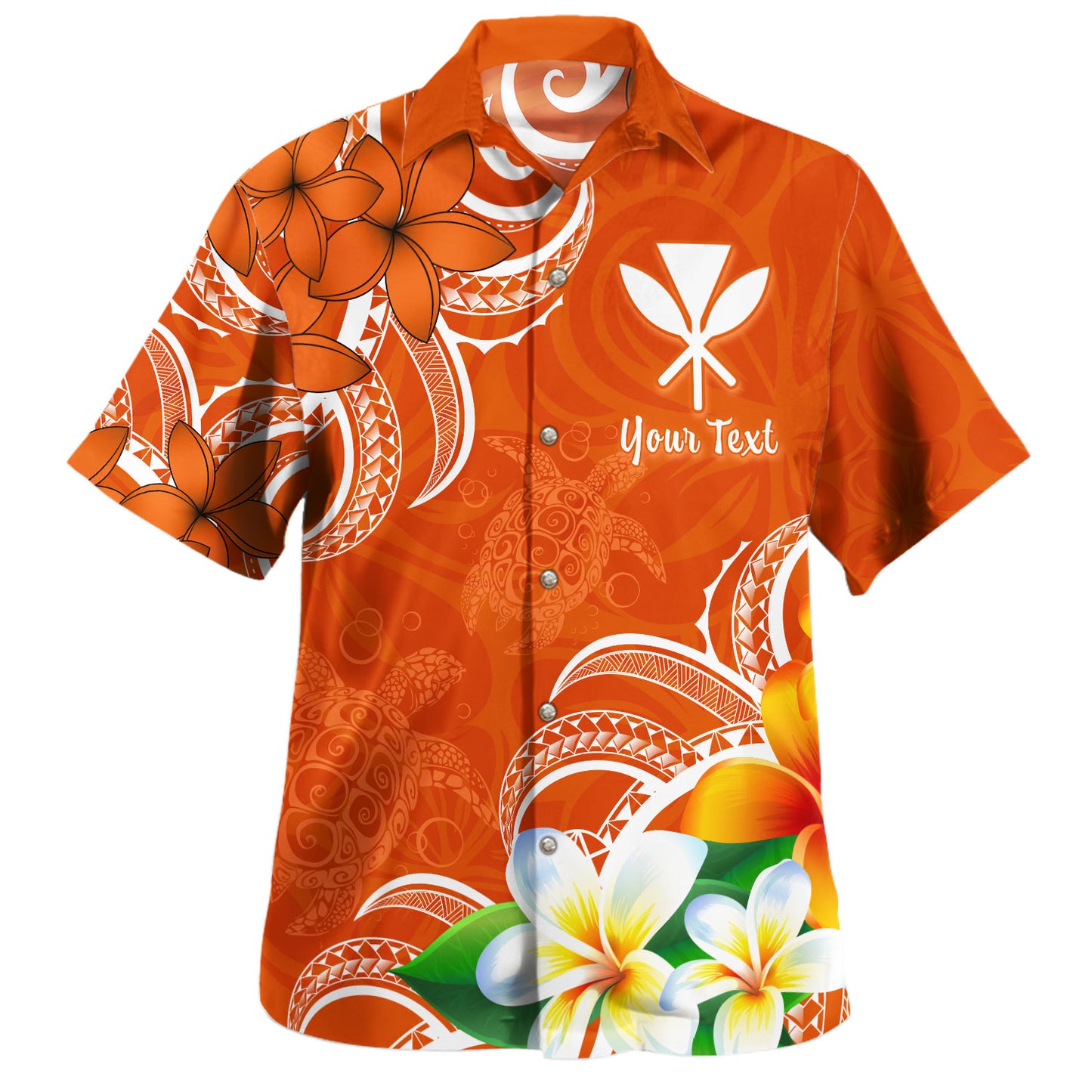 Hawaii Hawaiian Shirt Kanaka Maoli Turtle Plumeria Tribal Style
