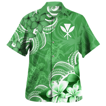 Hawaii Hawaiian Shirt Kanaka Maoli Turtle Plumeria Tribal Style