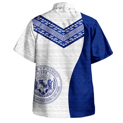 Hawaii Hawaiian Shirt Coat Of Arms Polynesian Tribal Half Style