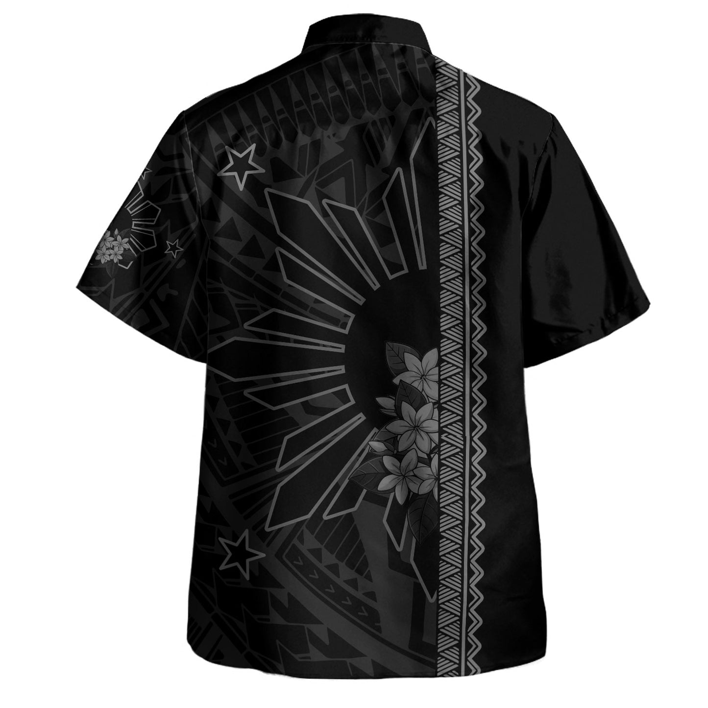 Philippines Filipinos Hawaiian Shirt Star Sunburst Floral Tribal Style