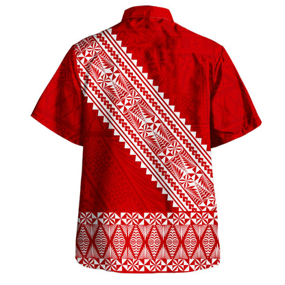 Tonga Combo Puletasi And Shirt Ngatu Half Concept Tribal