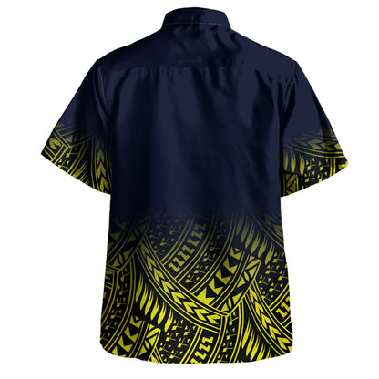 Samoa Hawaiian Shirt Custom Army National Guard Tribal Pattern