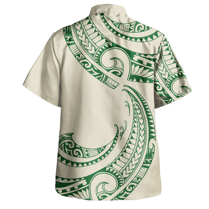 Hawaii Hawaiian Shirt Polynesia Tribal Wave Style