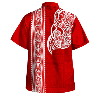 Tonga Hawaiian Shirt Polynesia Ngatu Tribal Tattoo