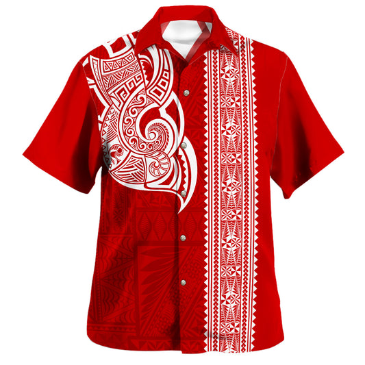 Tonga Hawaiian Shirt Polynesia Ngatu Tribal Tattoo Ver.1