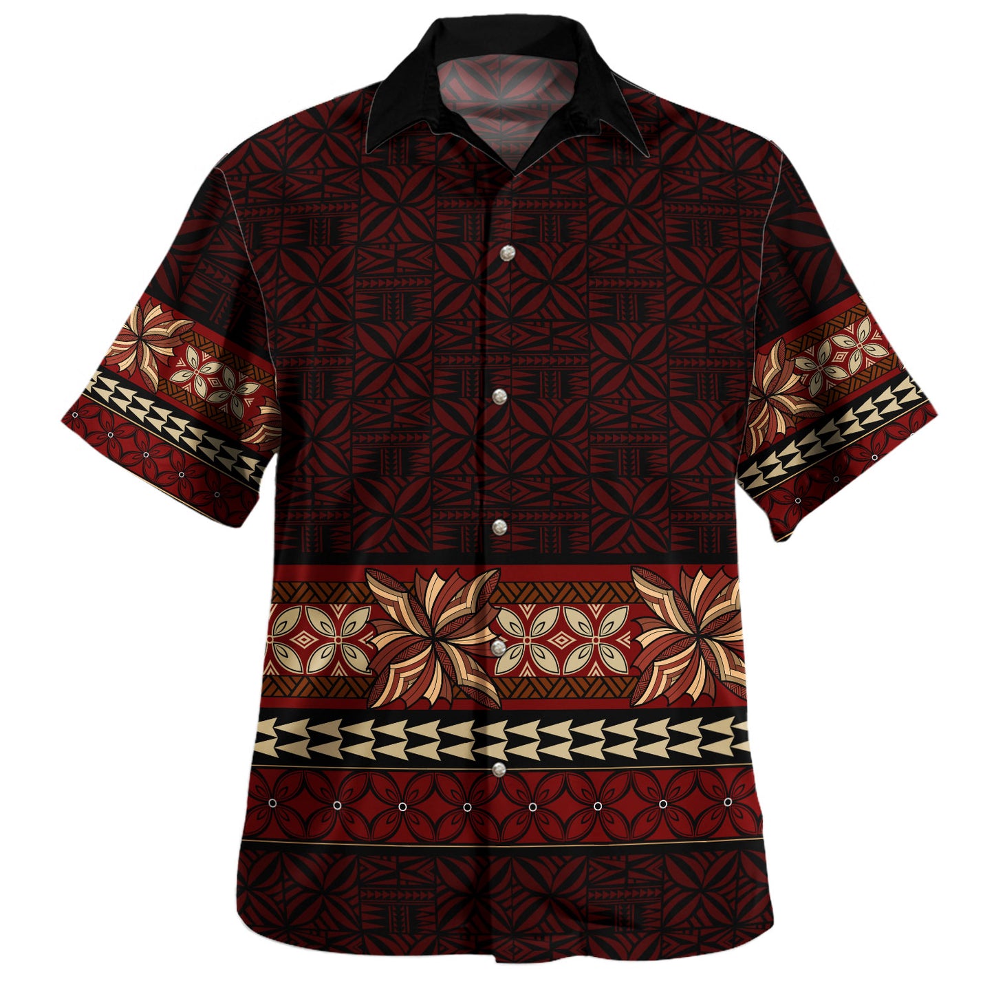 Samoa Combo Puletasi And Shirt Tapa Island Elegance