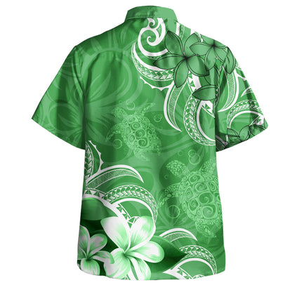 Hawaii Hawaiian Shirt Kanaka Maoli Turtle Plumeria Tribal Style