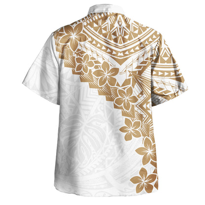 Hawaii Combo Dress And Shirt Monochrome Polynesian Tribal Bloom