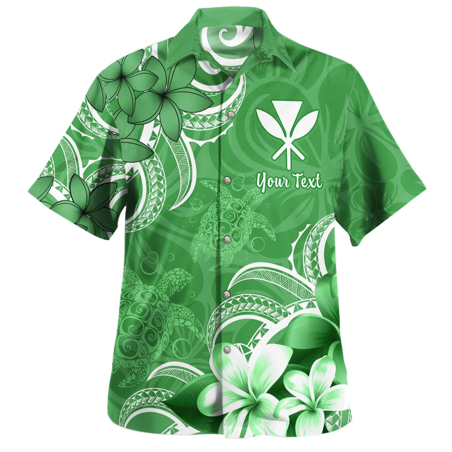 Hawaii Hawaiian Shirt Kanaka Maoli Turtle Plumeria Tribal Style