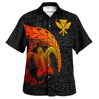 Hawaii Polynesian Turtle Tropical Short Sleeve Shirt