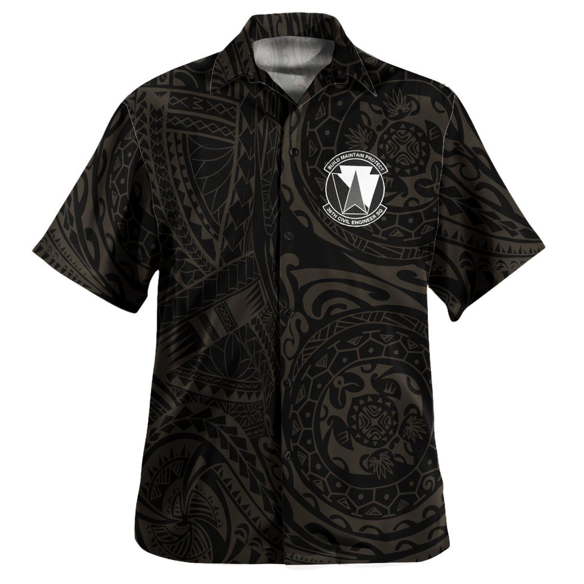 CUSTOM Polynesian Hawaiian Shirt - Polynesian Tattoo Style