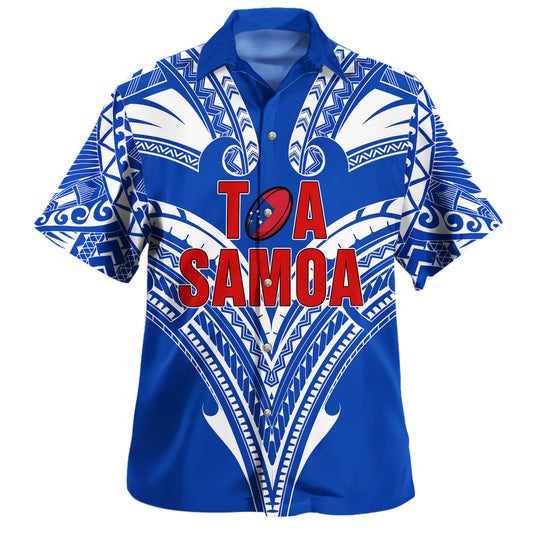 Toa Samoa Hawaiian Shirt Rugby Player Sport Style