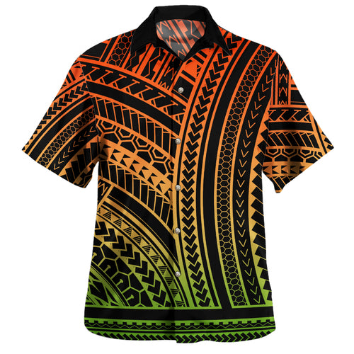 Polynesian Hawaiian Shirt Polynesia Pattern Color