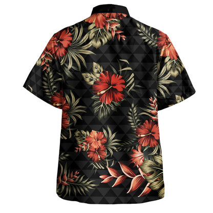 Hawaii Hawaiian Shirt Kanaka Kakau Hibiscus