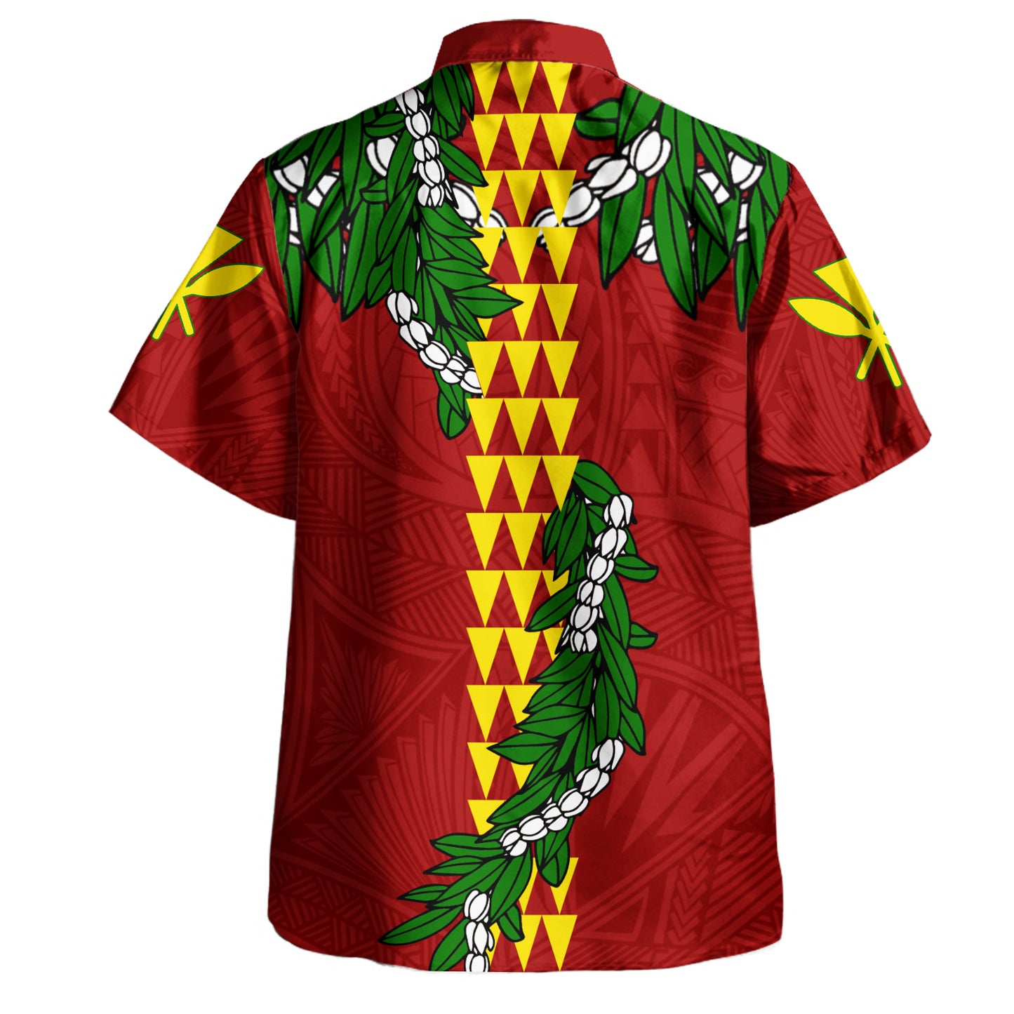 Hawaii Hawaiian Shirt Ti Leaf Lei Polynesian