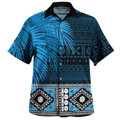 Fiji Combo Dress And Shirt Bula Special Fabric Leaves