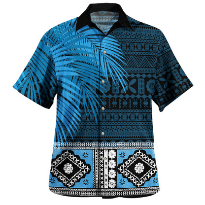 Fiji Hawaiian Shirt Flag Color With Traditional Patterns Ver 2