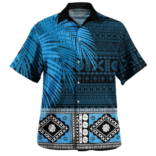 Fiji Hawaiian Shirt Flag Color With Traditional Patterns Ver 2