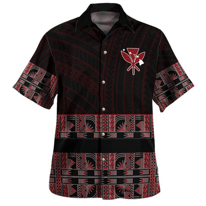 HawaiiCombo Off Shoulder Long Dress And Shirt Kanaka And Map Polynesia Tattoo