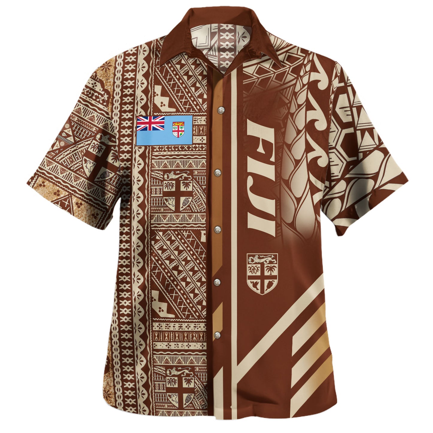Fiji Hawaiian Shirt Fijian Pride Masi