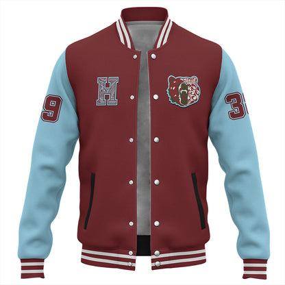 Hawaii Baseball Jacket Henry Perrine Baldwin High School Polynesian Letters Style