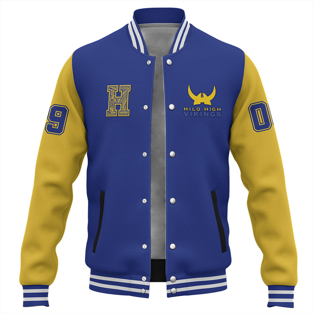 Hawaii Baseball Jacket Hilo High School Polynesian Letters Style