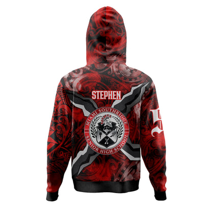 Miami Southridge Custom Hoodie - Polynesian Tattoo Style Hoodie