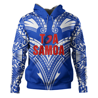 Toa Samoa Hoodie Map Rugby Player Sport Style