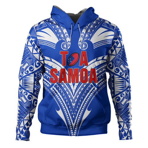 Toa Samoa Hoodie Map Rugby Player Sport Style