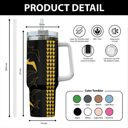 Hawaii 40oz Tumbler Iwa Bird Flight Style