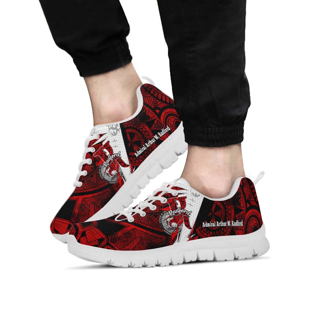 Hawaii Sneakers - Admiral Arthur W. Radford High School Tribal Pattern