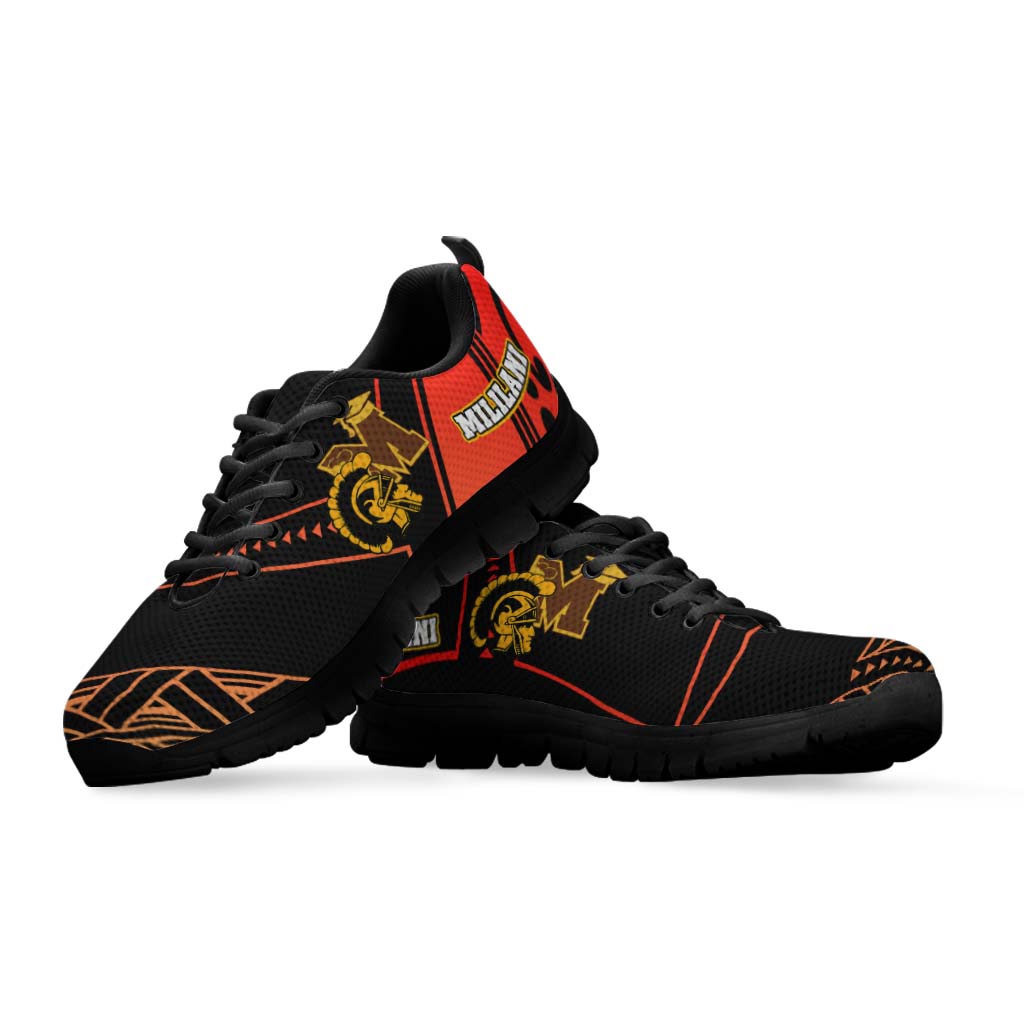 Hawaii Sneakers - Mililani High School Polynesian Tribal Pattern